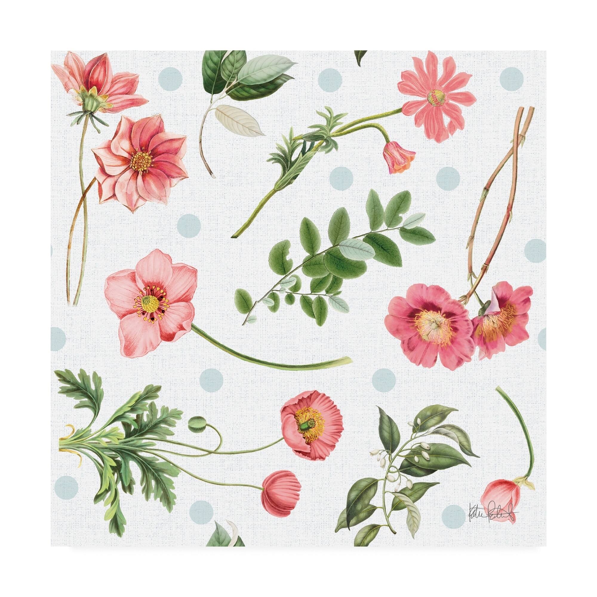 Katie Pertiet 'Studio Botanicals Pattern IA' Canvas Art - Bed Bath ...