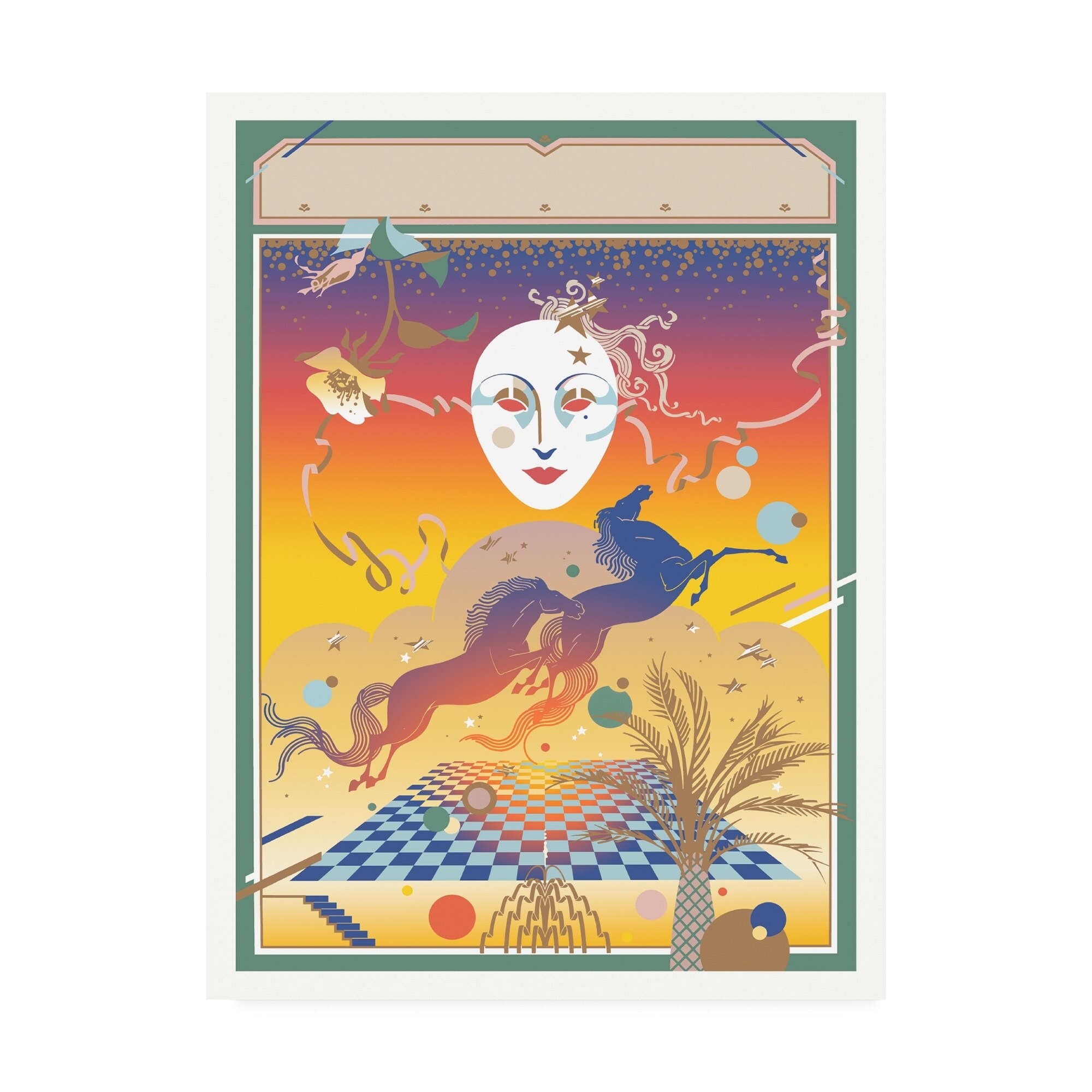 David Chestnutt 'Fantasy Mask' Canvas Art