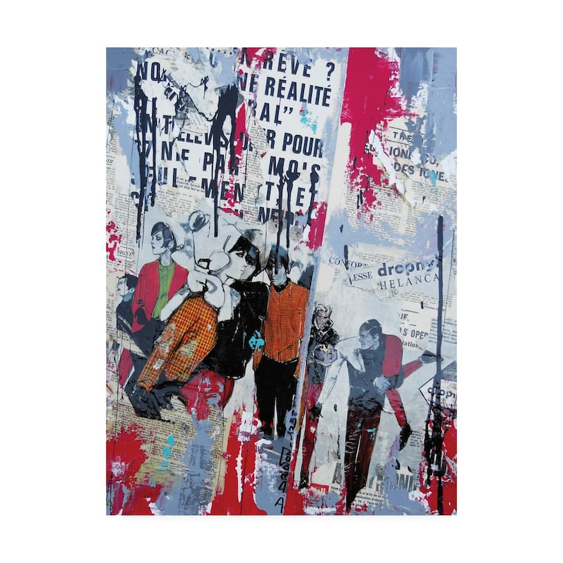 David Drioton 'Wild and Young Collage' Canvas Art