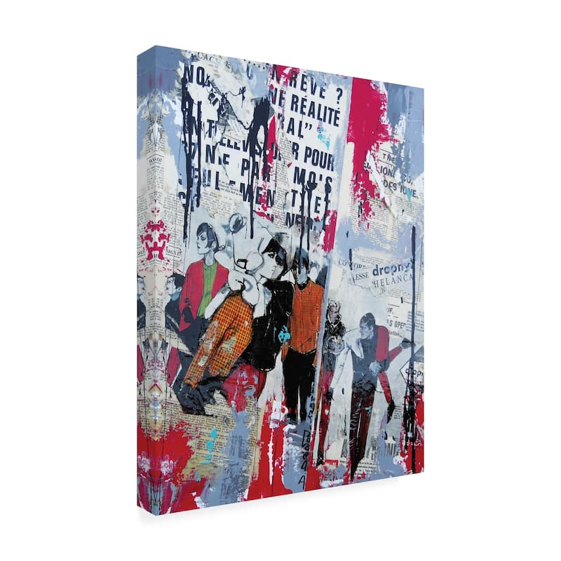 David Drioton 'Wild and Young Collage' Canvas Art