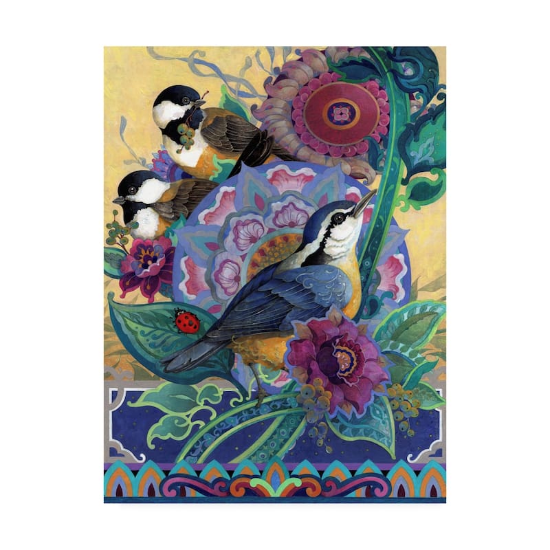 David Galchutt Garden Bird Trio Canvas Art Bed Bath And Beyond 27703028