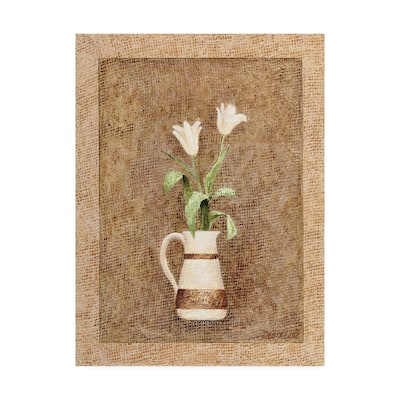 Debra Lake 'Flowers in a Vase' Canvas Art