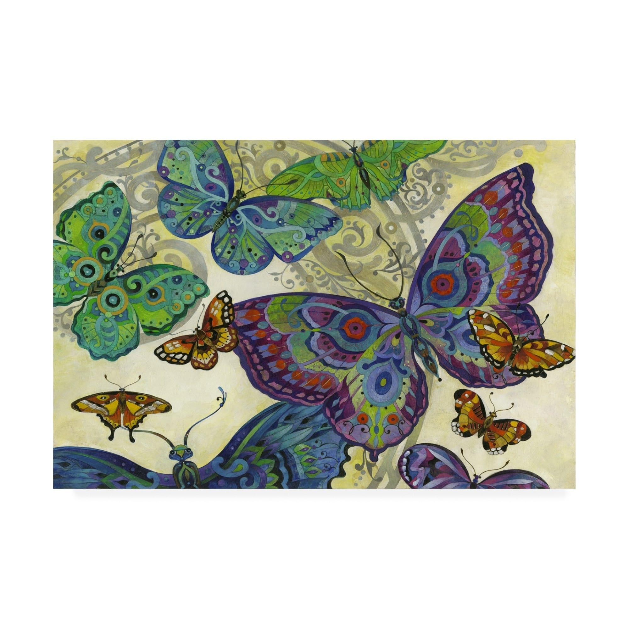 David Galchutt 'Flutter Flock' Canvas Art - Bed Bath & Beyond - 27703208