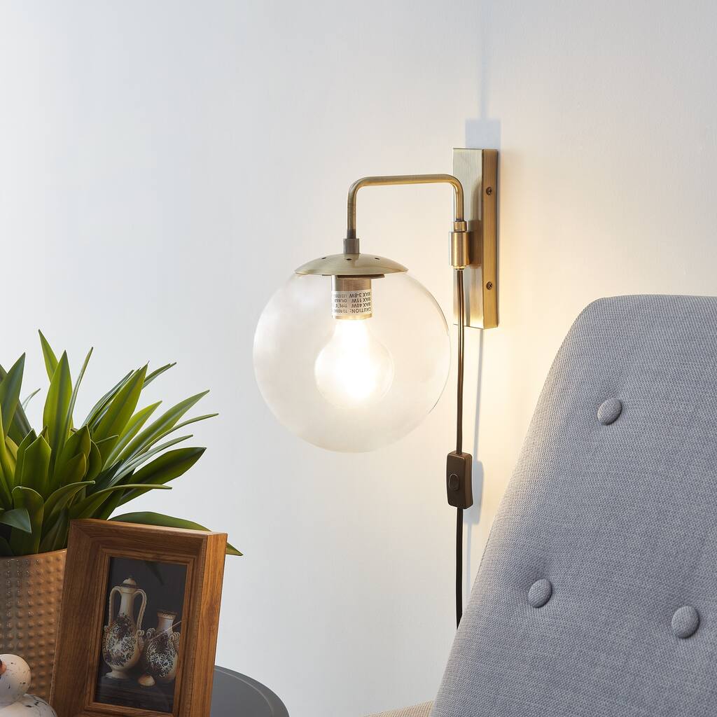 Carson Carrington Woxtorp Antique Bronze Metal Wall Sconce (Set of 2)