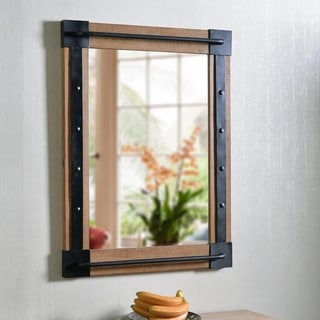 mirror wood rectangular inch height reclaimed elena