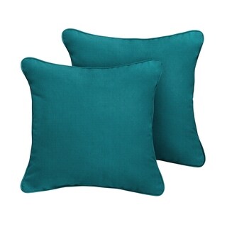 Humble + Haute Sunbrella Peyton Granite Peacock Blue Decorative Lumbar Pillow