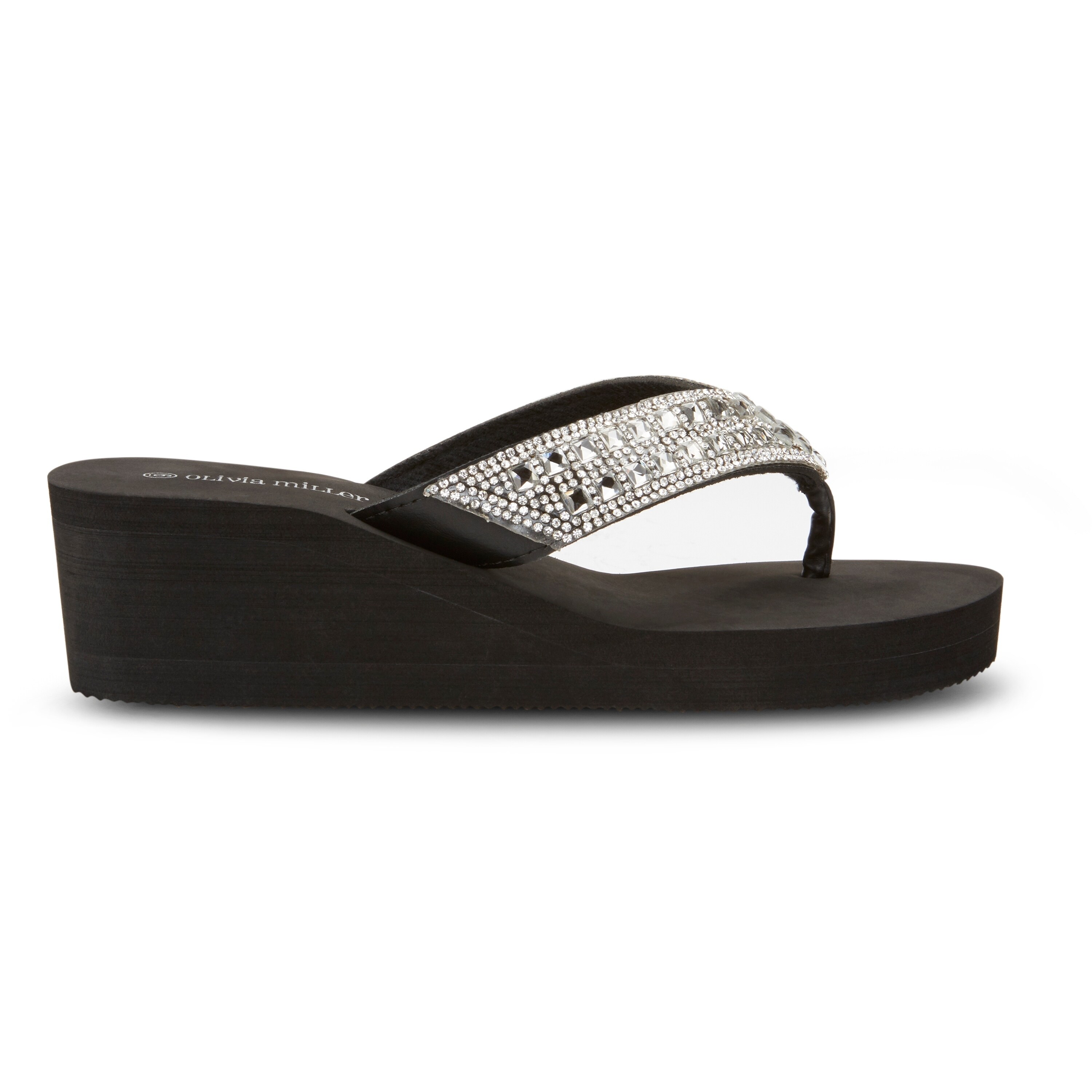 olivia miller wedge flip flops