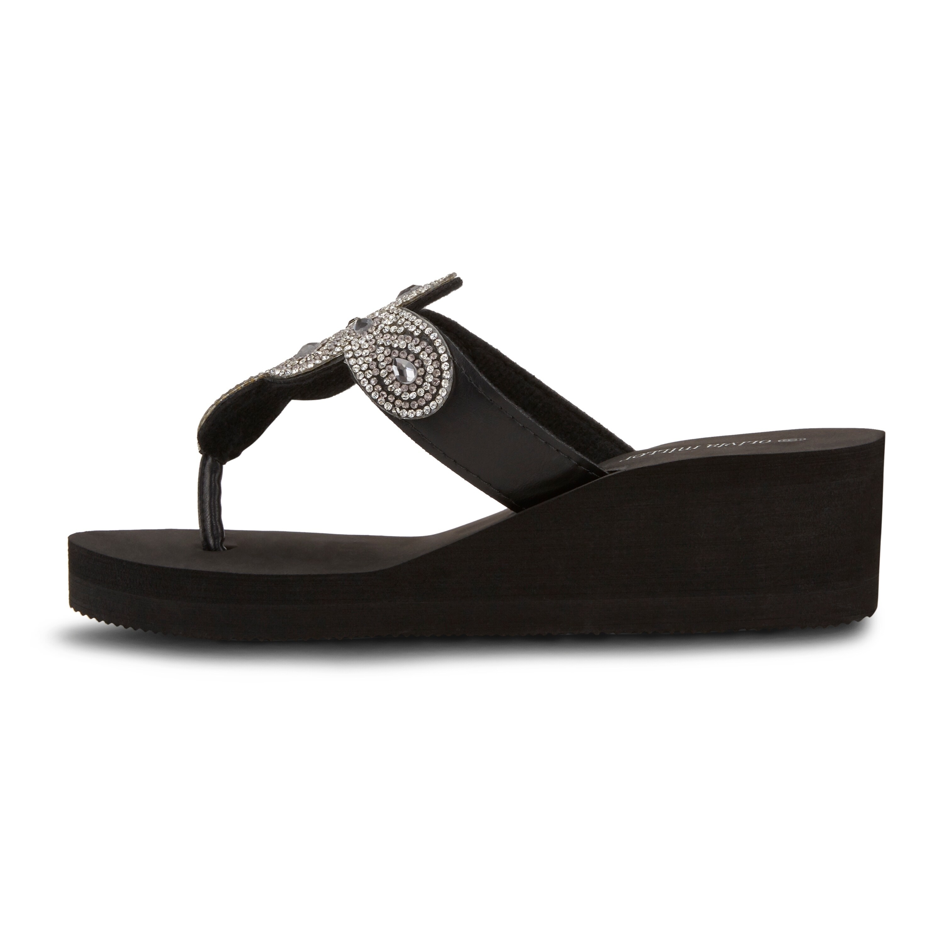 olivia miller wedge flip flops