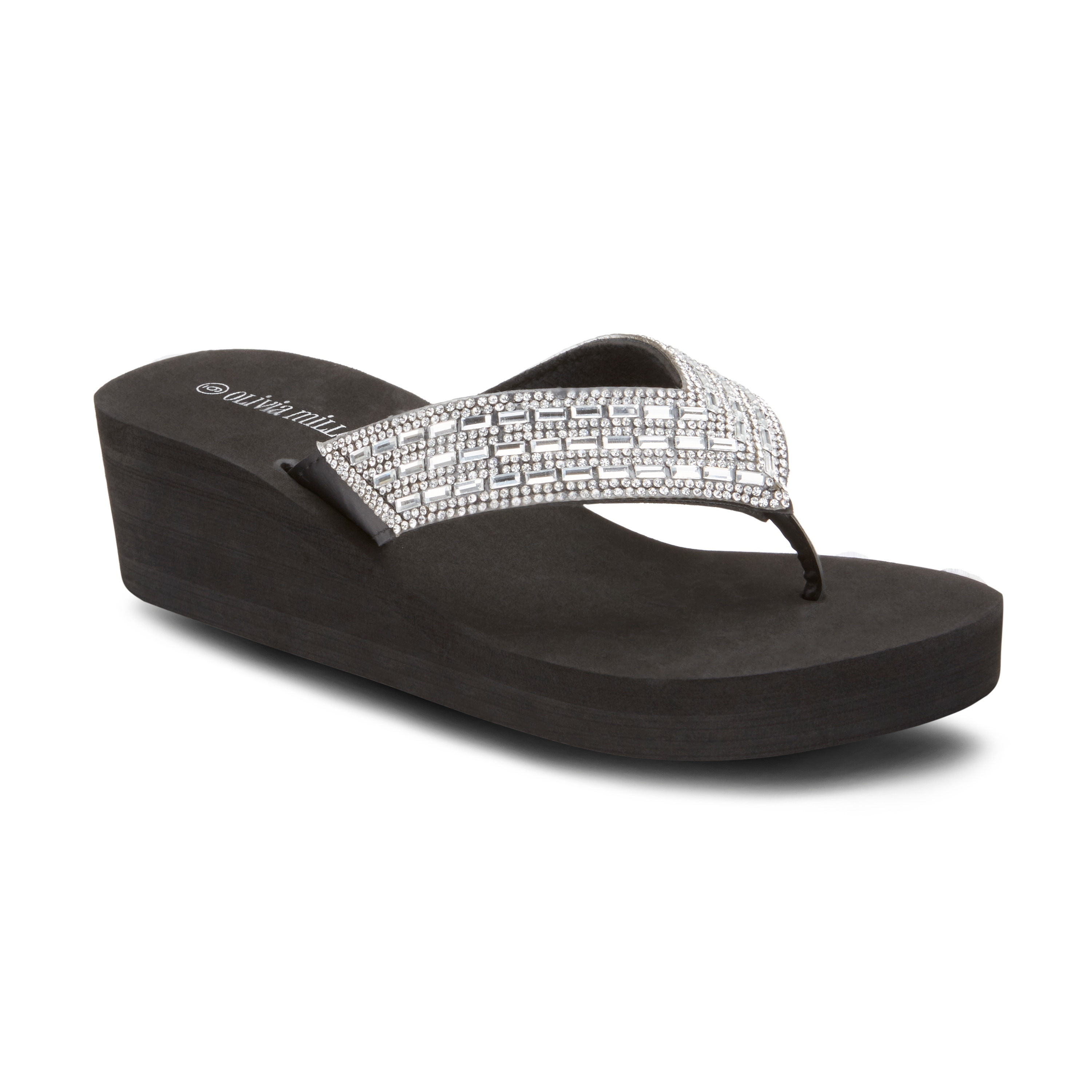 olivia miller wedge flip flops