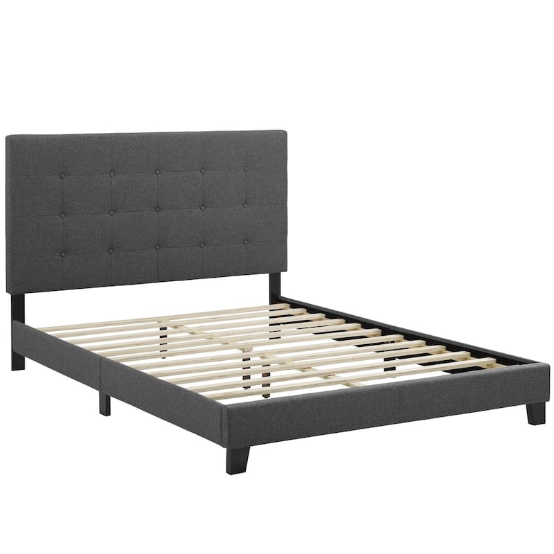 Copper Grove Chuhuiv King Button-tufted Upholstered Platform Bed
