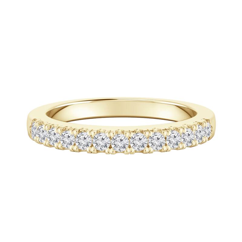 Auriya 1/4ctw Stackable Diamond Ring 14K Gold - Yellow - 8