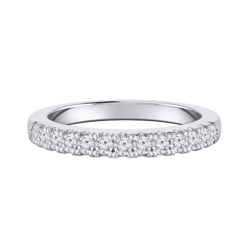 Auriya 1/4ctw Stackable Diamond Ring 14K Gold - White - 6.5