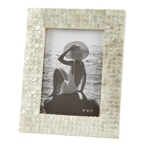 Saro Lifestyle Capiz Shell Portrait Photo Frame