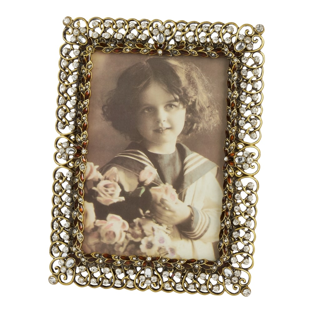 Walnut BERKELEY collage frame<br>displays (7) 4x6 photos by Malden® -  Picture Frames, Photo Albums, Personalized and Engraved Digital Photo Gifts  - SendAFrame