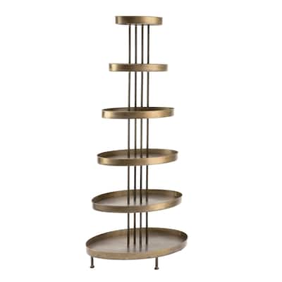 6 Tier Oval Display Tower Shelf