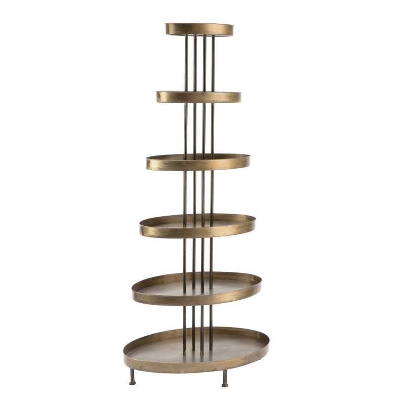 6 Tier Oval Display Tower Shelf