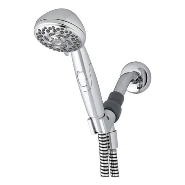 AquaRain Hotel Spa Dual Showerhead Filter with Stainless Steel Slide Bar