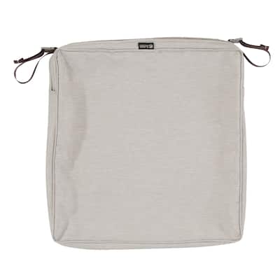 Montlake FadeSafe Square Patio Dining Seat Cushion Slip Cover - 2" Thick - Heavy Duty Outdoor Patio Cushion