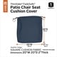 preview thumbnail 17 of 16, Montlake FadeSafe Square Patio Dining Seat Cushion Slip Cover - 2" Thick - Heavy Duty Outdoor Patio Cushion