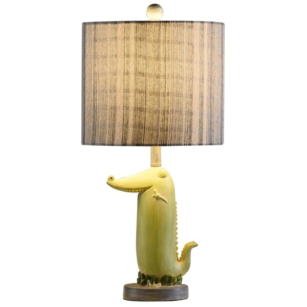 olive green table lamp