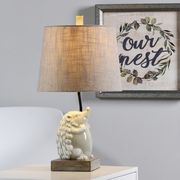 Shop Taylor & Olive White Hedgehog Table Lamp - On Sale ...