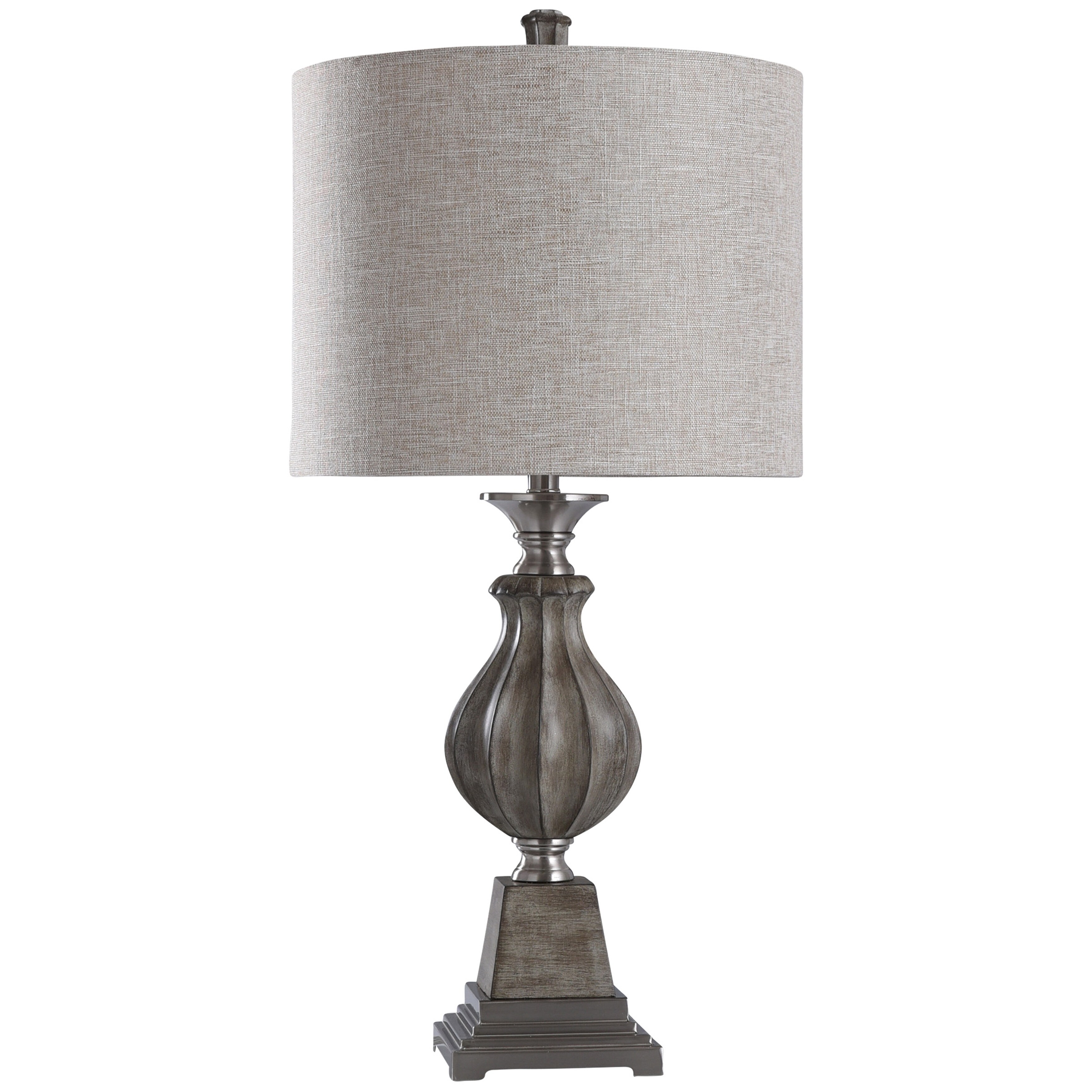 grey side lamp