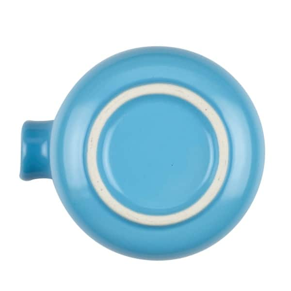 Bonjour Ceramic Coffee and Tea 8 Demitasse Cup French Press Aqua