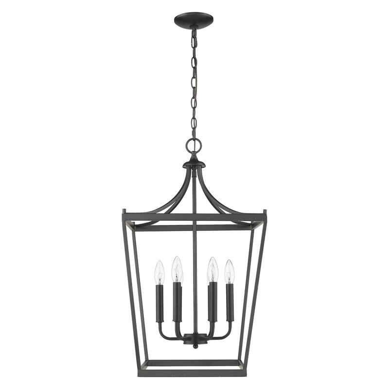 Kennedy 6-light Matte Black Chandelier