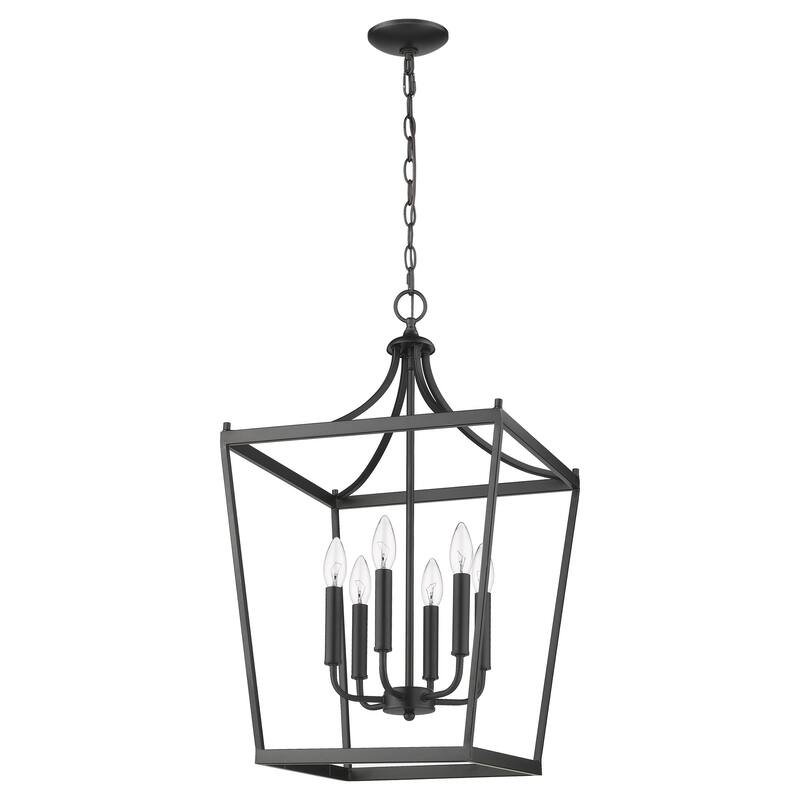 Kennedy 6-light Matte Black Chandelier