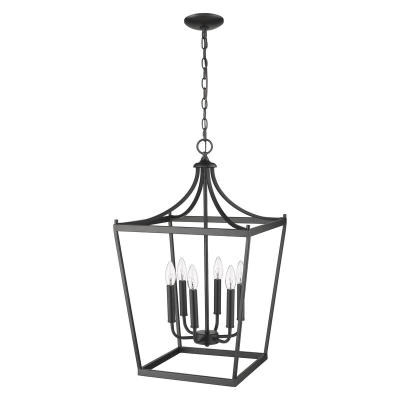 Kennedy 6-light Matte Black Chandelier