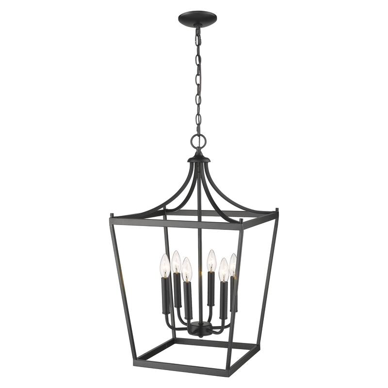 Kennedy 6-light Matte Black Chandelier