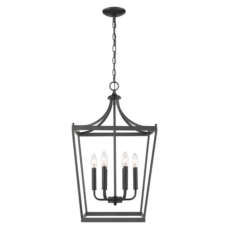 Kennedy 6-light Matte Black Chandelier
