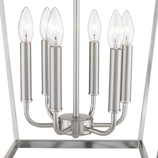 Kennedy 6-light Satin Nickel Chandelier - Chandeliers For Bedrooms by Overstock.com