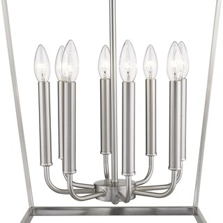 Kennedy 8-light Satin Nickel Chandelier - Chandeliers For Bedrooms by Overstock.com