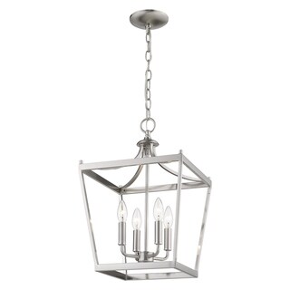 Kennedy 4-light Satin Nickel Chandelier - Chandeliers For Bedrooms by Overstock.com