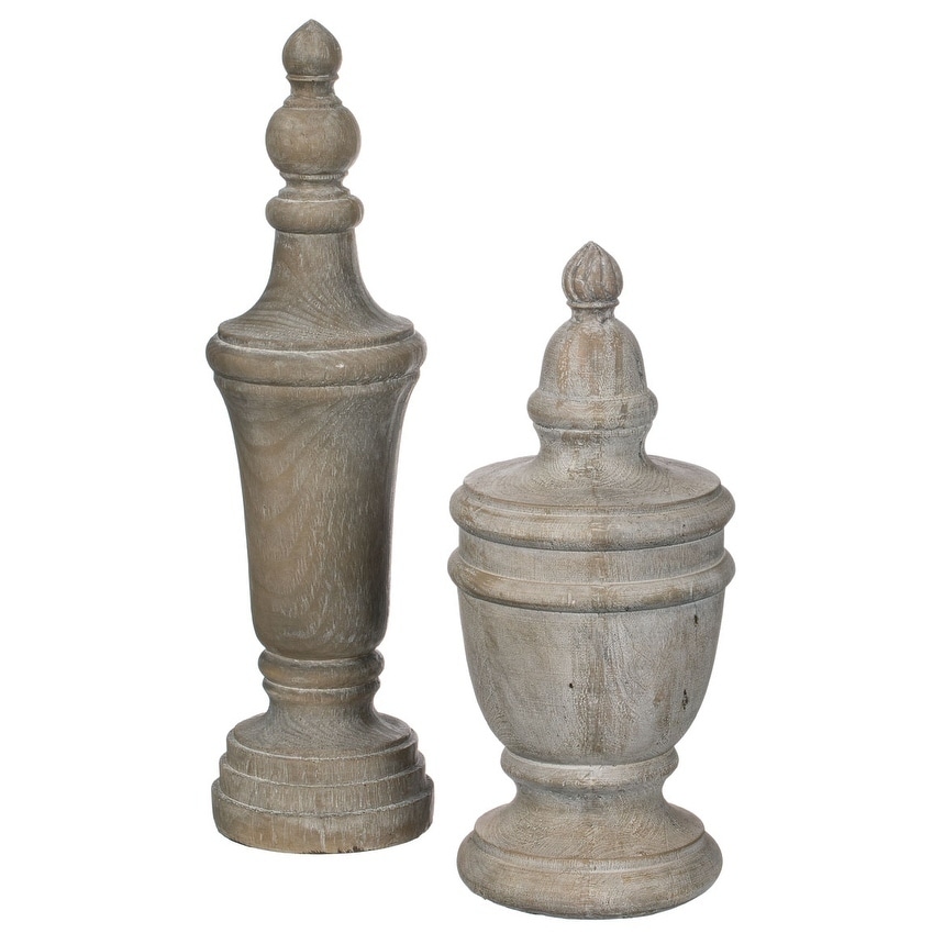 Shop Vintage Tabletop Finials Set Of 2 Overstock 27704515