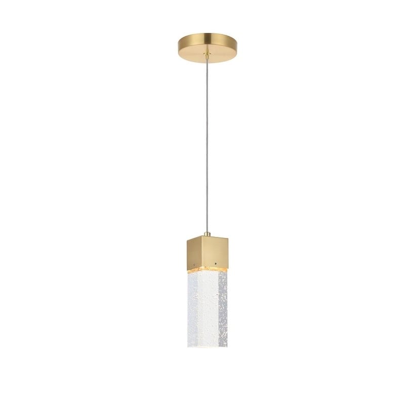 Novastella 1 light Chrome LED Pendant - Gold