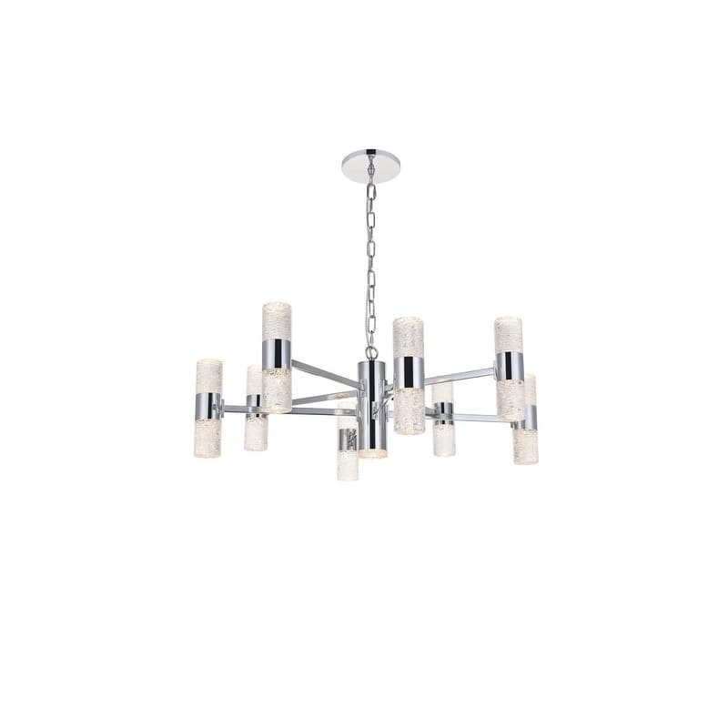 Vega 17 light Chrome LED Pendant