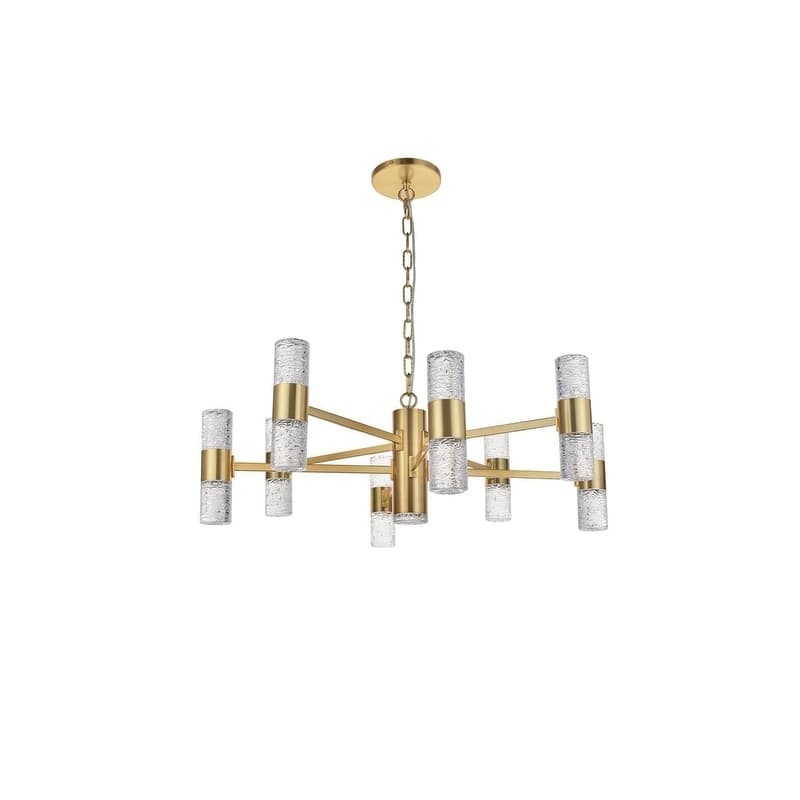 Vega 17 light Chrome LED Pendant