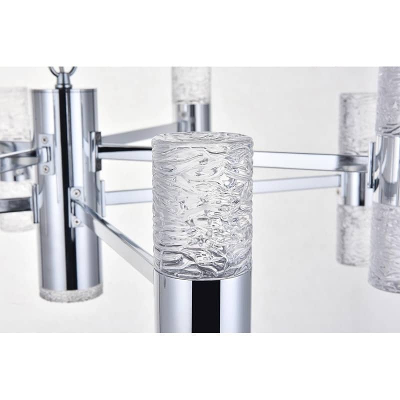 Vega 17 light Chrome LED Pendant