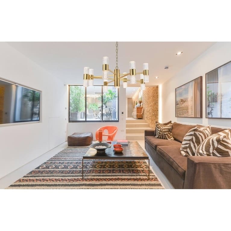 Vega 17 light Chrome LED Pendant
