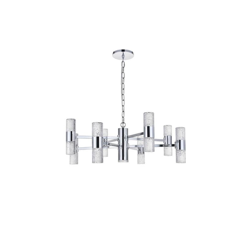 Vega 17 light Chrome LED Pendant