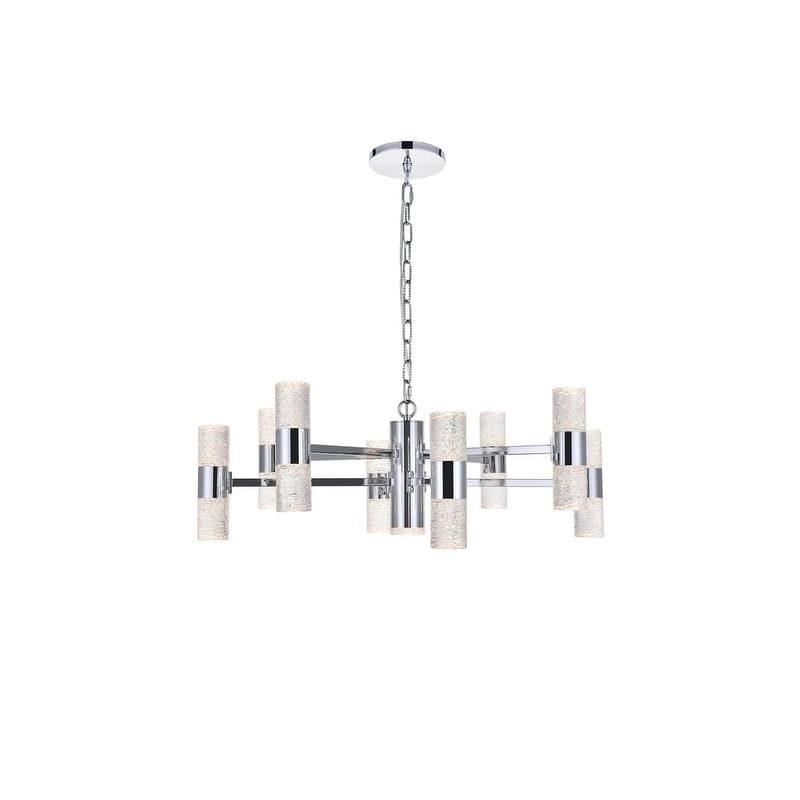 Vega 17 light Chrome LED Pendant