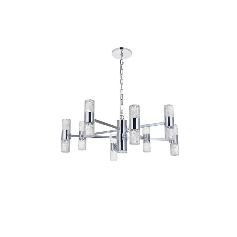 Vega 17 light Chrome LED Pendant