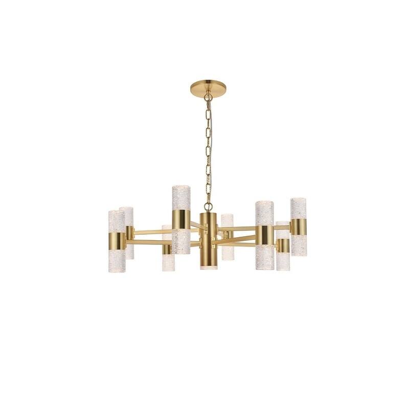 Vega 17 light Chrome LED Pendant - Gold