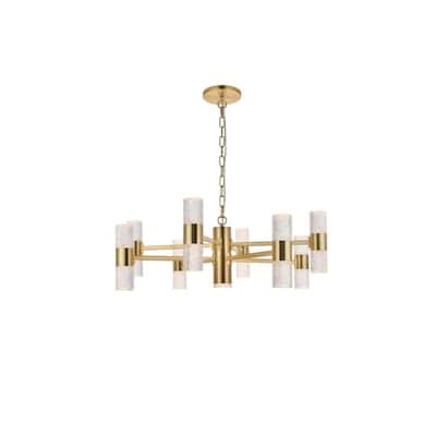 Vega 17 light Chrome LED Pendant