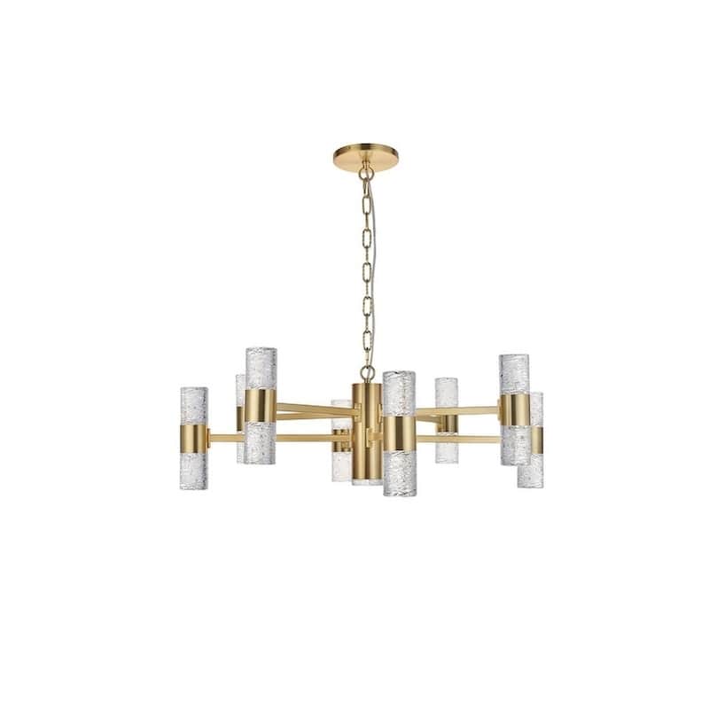Vega 17 light Chrome LED Pendant