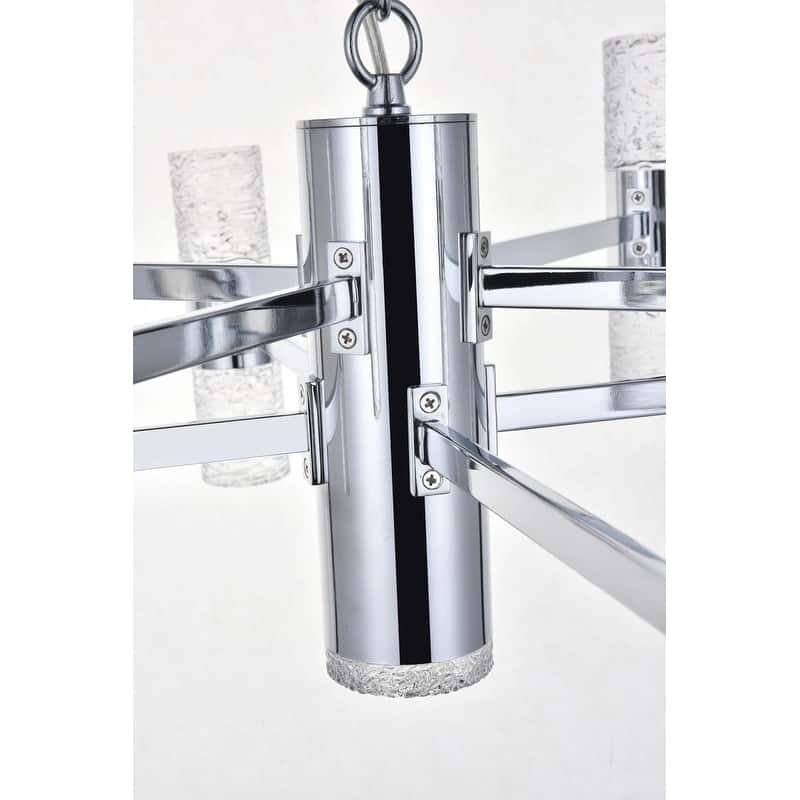Vega 17 light Chrome LED Pendant