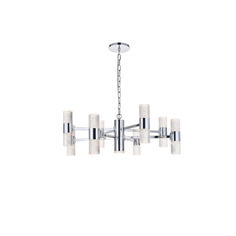 Vega 17 light Chrome LED Pendant