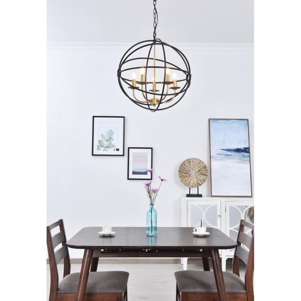 octavia 5 light chandelier